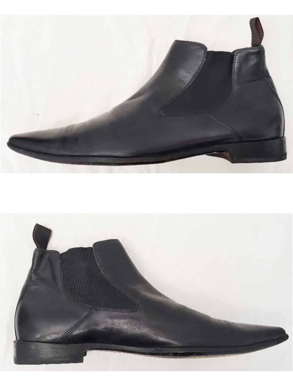 AVC by Adriana V. Campanile Men's Black Leather Chelsea Boots Shoes 44 US 10.5